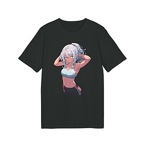 Anime Girl Sportswear T‑Shirt – Ecchi Athletic Aesthetic Tee